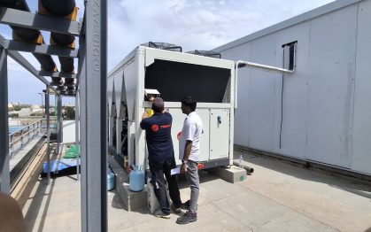 Mise en service de groupe TRANE Modèle RTAF 105 SE LN AC BIOPHARM OUED SMAR