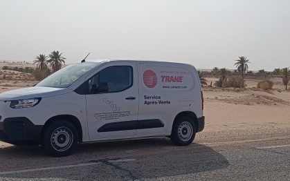 Mise en service de trois rooftops Airfinity – IC038 ST , d’une puissance frigorifique de 48 kW par unité, soit une puissance totale installée de 144 kW, sur le site ENAFOR – KERUI US à Hassi Messaoud Wiliya de Ouargla